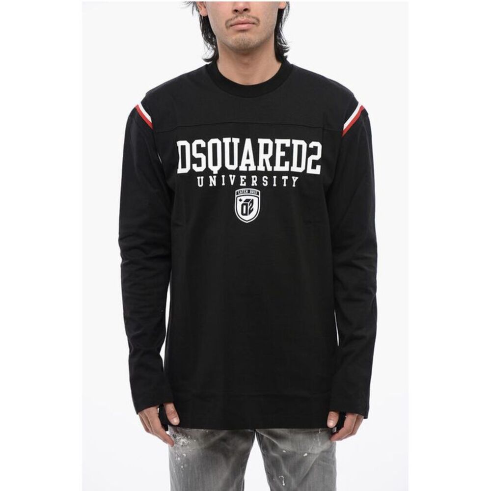 Dsquared² Varsity T-shirt with Contrasting Men's Print